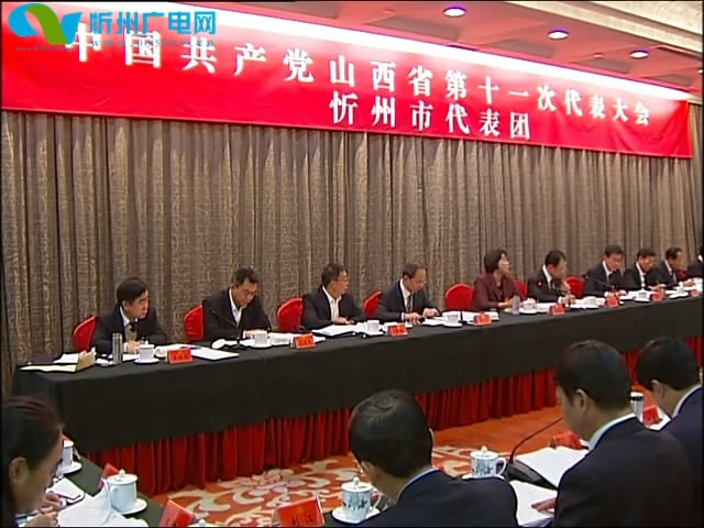 省第十一次党代会忻州代表团讨论党代会报告