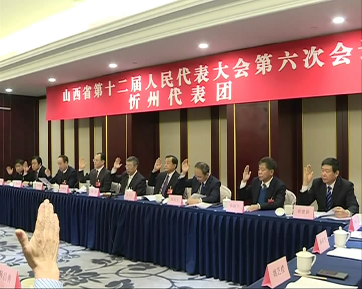 山西省第十二届人民代表大会第六次会议 忻州代表团举行全团会议
