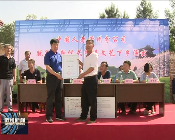 中国人寿忻州分公司开展扶贫捐款送文艺下乡活动​