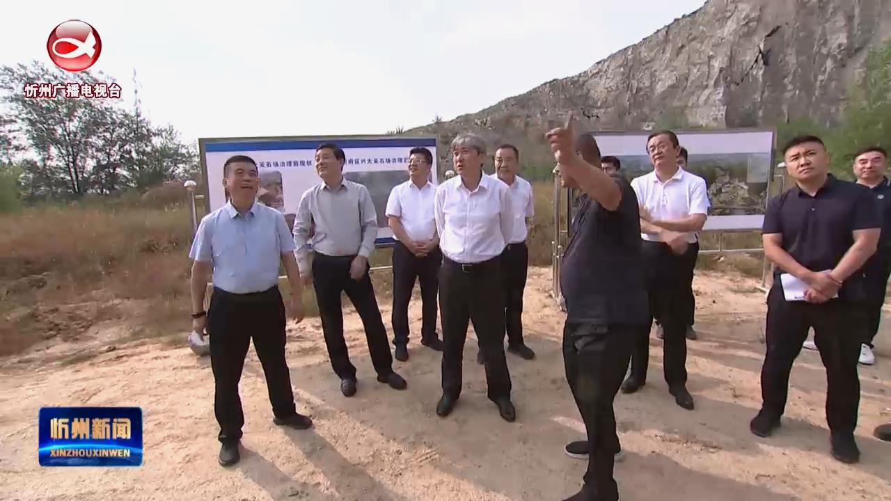 朱晓东在忻府区调研砂石矿开采治理和耕地保护反馈问题整改落实工作​
